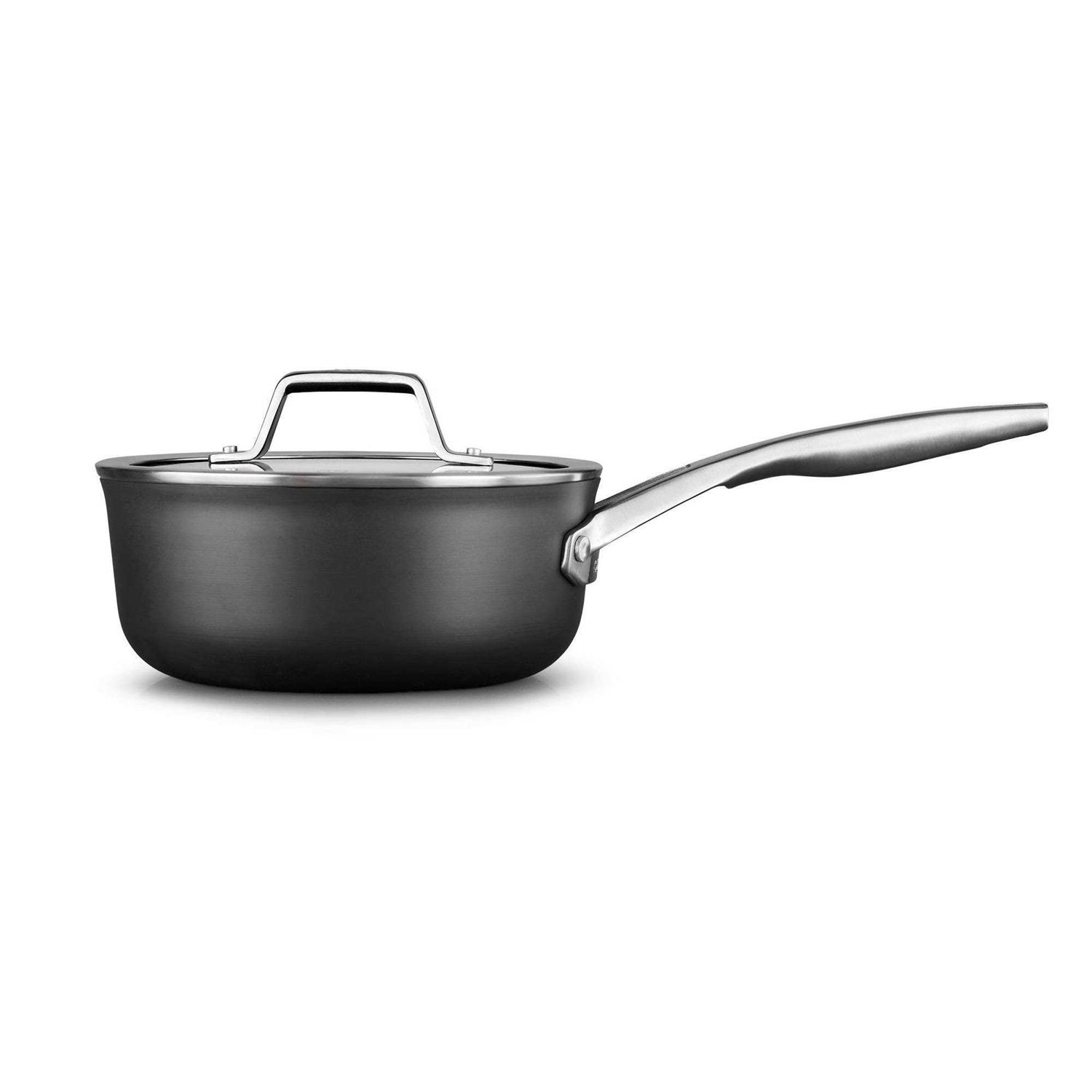 Calphalon Premier Hard-Anodized Nonstick Sauce Pan with Lid
