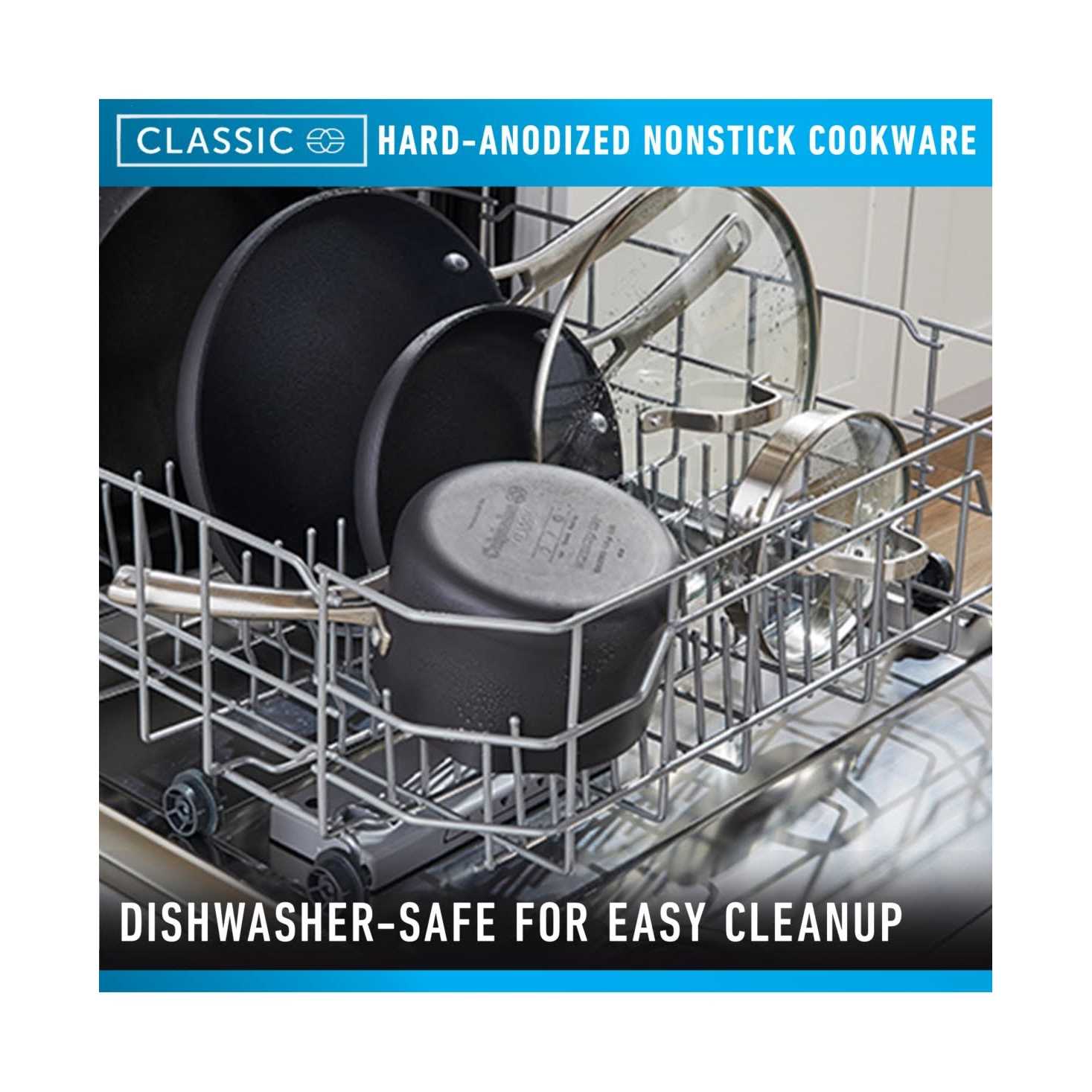 Calphalon Classic 3.5 Quart Hard Anodized Nonstick Cookware Sauce Pan with Lid