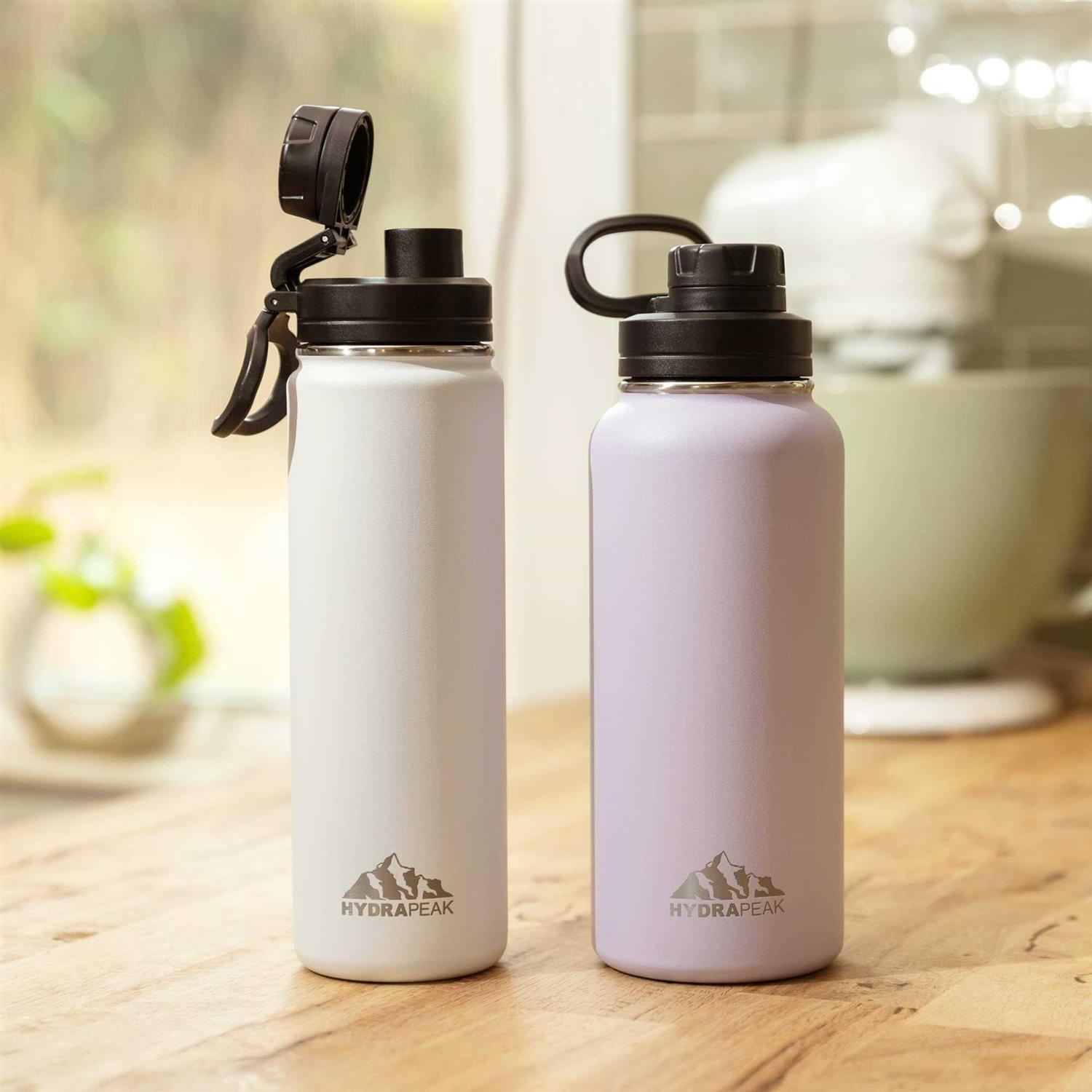 Hydrapeak Wide Mouth Stainless Steel Water Bottle 32oz