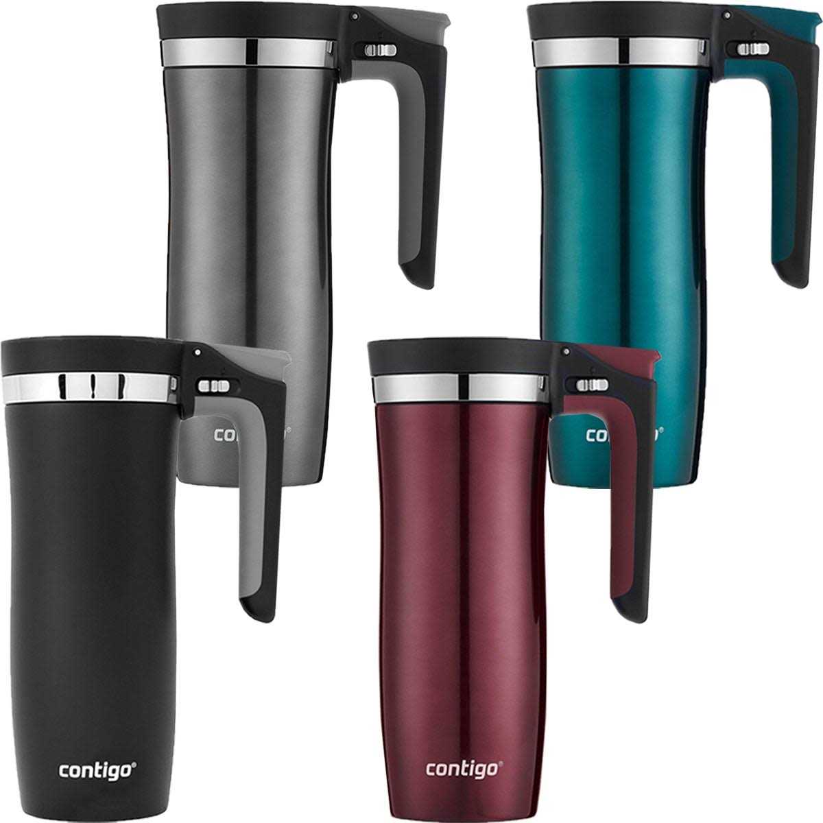 Contigo Autoseal Handled Vacuum-Insulated Stainless Steel Travel Mug with Easy-Clean Lid