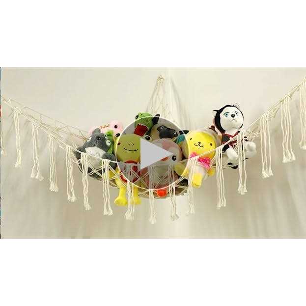 Yelienm Boho Stuffed Animals Net or Hammock Large55 inch Toy Hammock