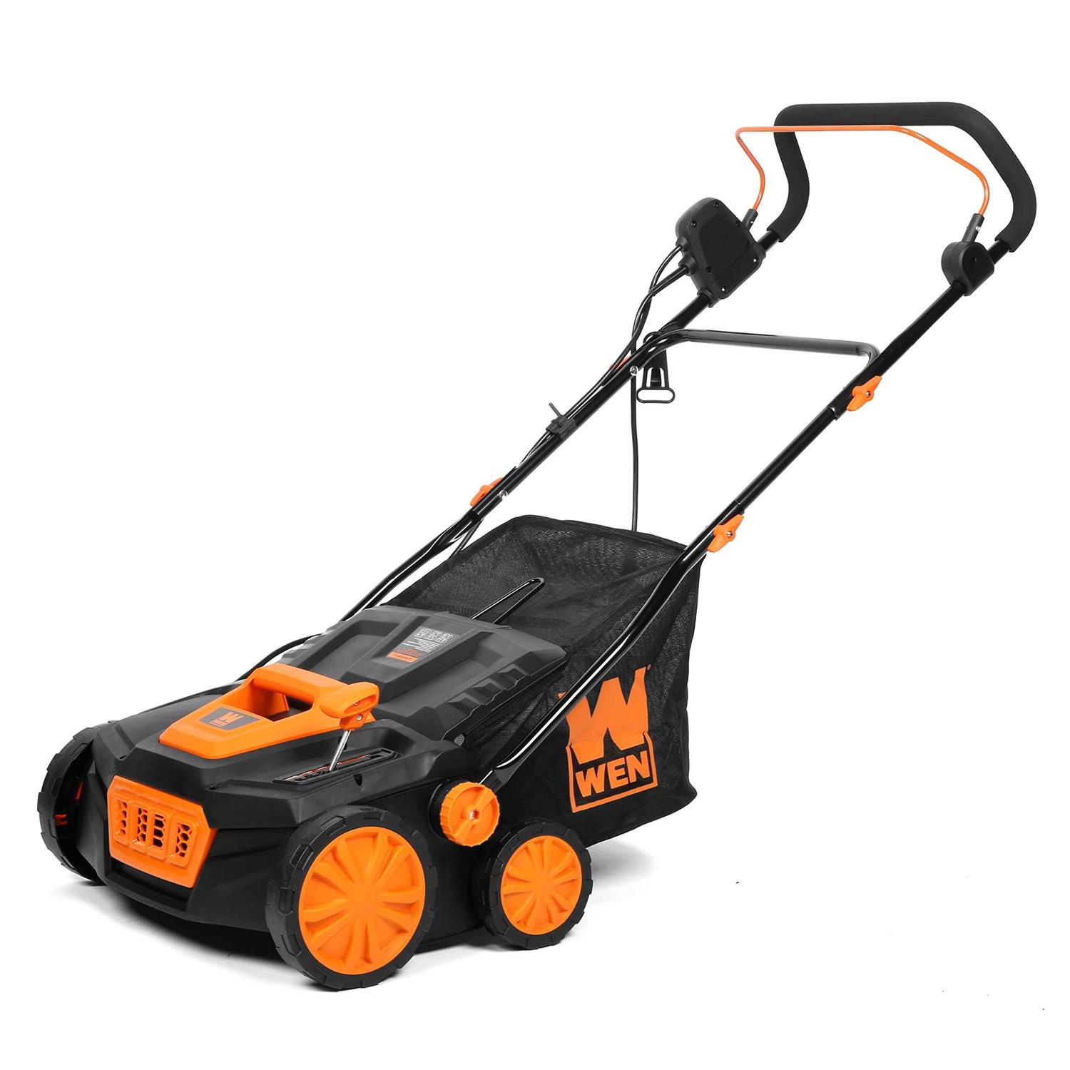 WEN 15-Inch 13-Amp 2-in-1 Electric Dethatcher and Scarifier with Collection Bag