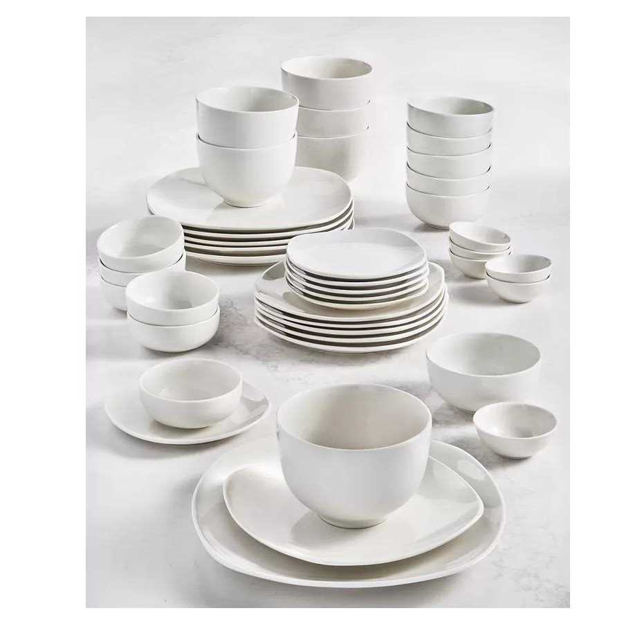 Inspiration by Denmark Soft Square 42 Pc. Dinnerware Set
