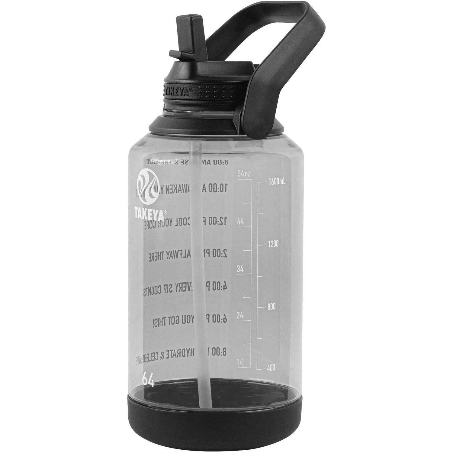 Takeya Motivational Tritan Straw Water Bottle