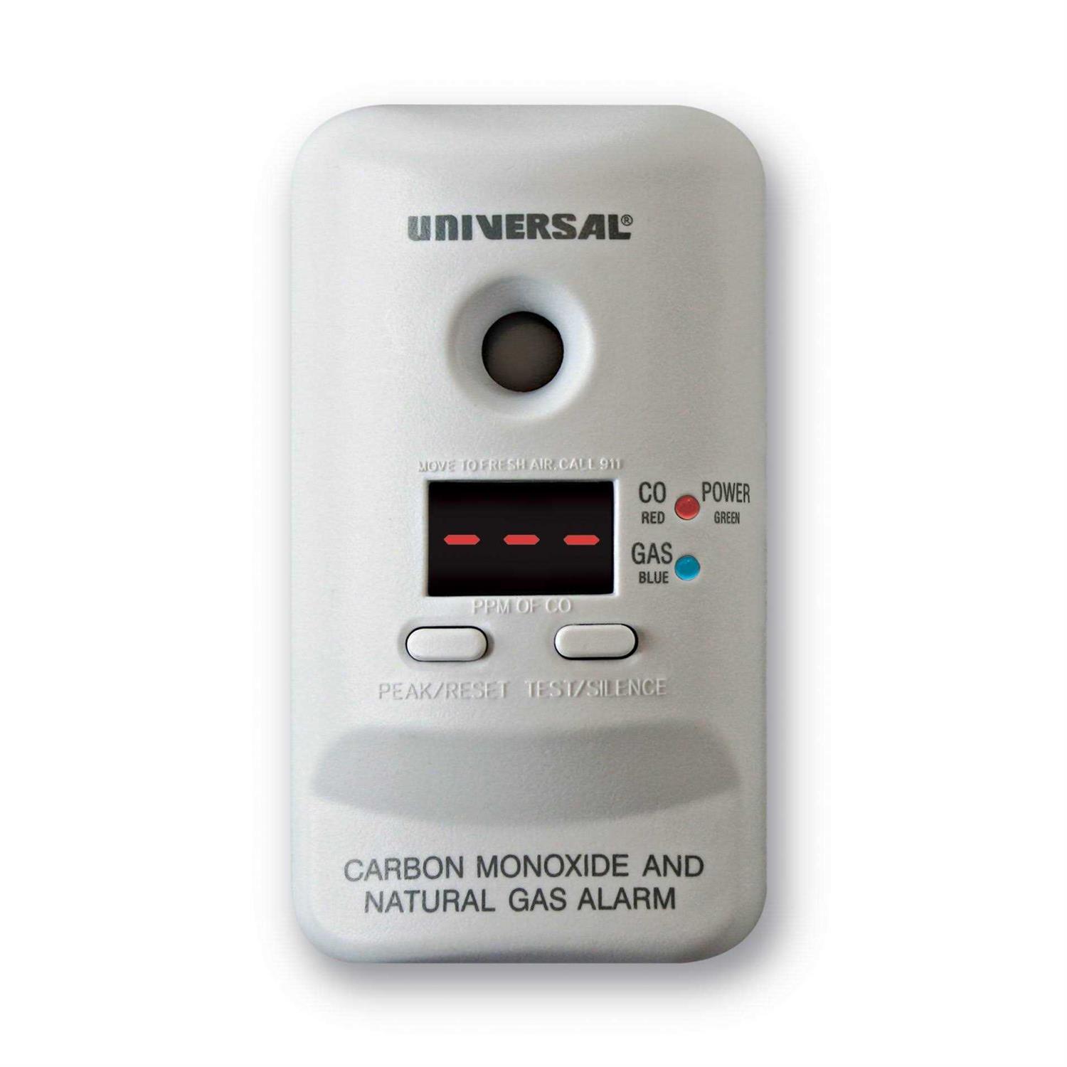 Universal Security Instruments MCND401B Plug-In Carbon Monoxide Alarm 2-In-1