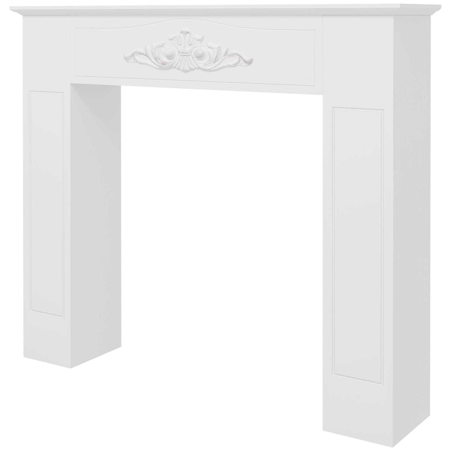 HOMCOM Fir Wood Fireplace Mantel Surround 44.75 W x 40 H