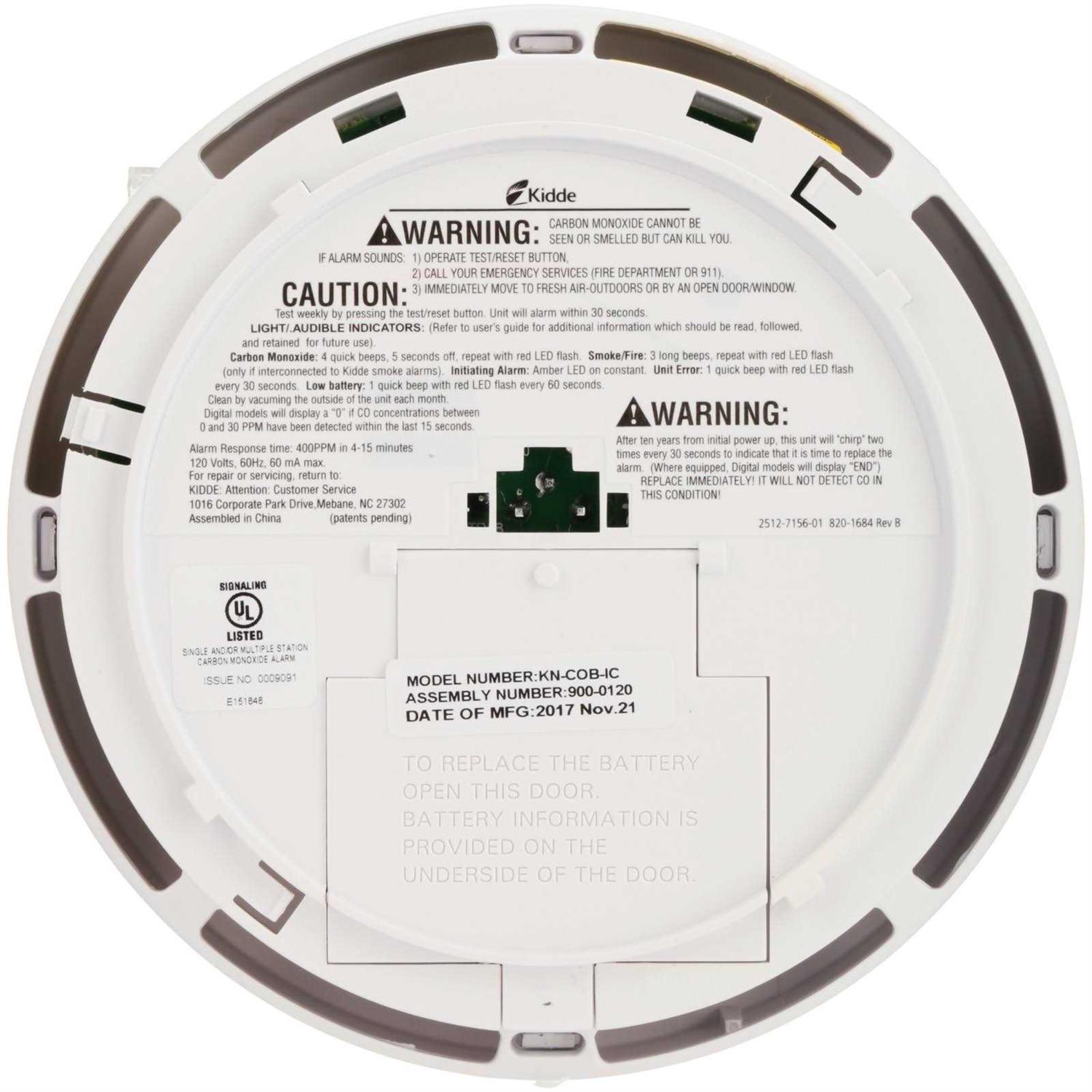 Kidde Carbon Monoxide 21006406