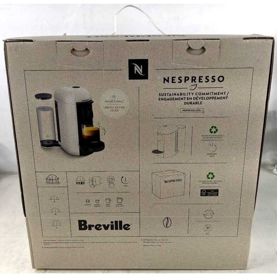 Nespresso VertuoPlus Single-Serve Coffee Maker and Espresso Machine by Breville
