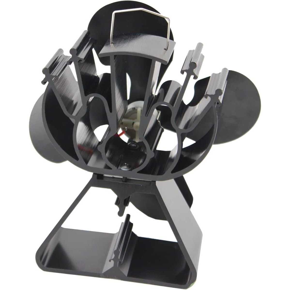 Voda 4-blade Heat Powered Stove Fan for Wood/Log Burner/fireplace increases 80% more warm air than 2 blade Fan