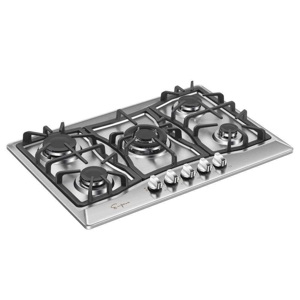 Empava Built-in 30 in. Gas Cooktop in Stainless Steel