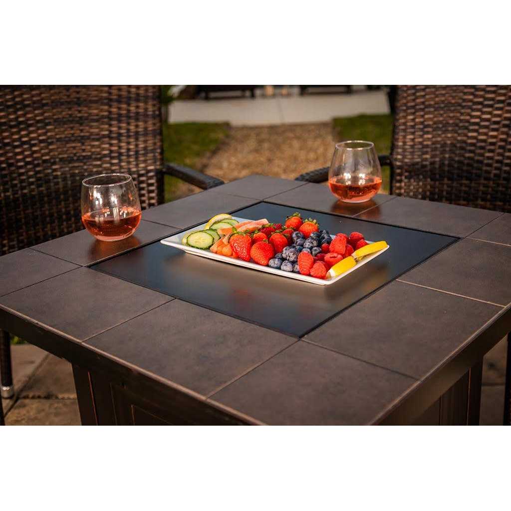 Endless Summer The Vanderbilt LP Gas Outdoor Fire Pit with Ceramic Tile Mantel