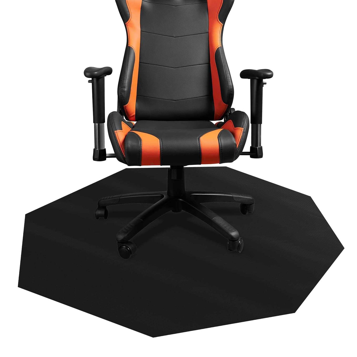 DESKU Hard Floor Octagon Gaming Chair Mat 46x49in