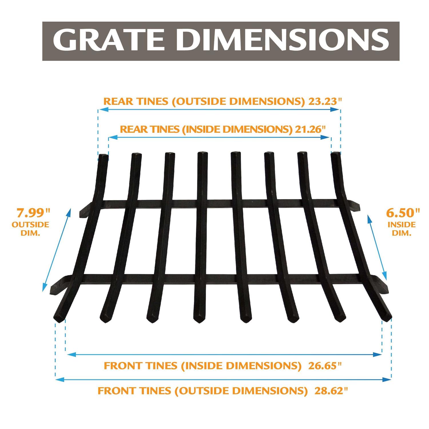 Pleasant Hearth 3/4 in. Steel Fireplace Grate