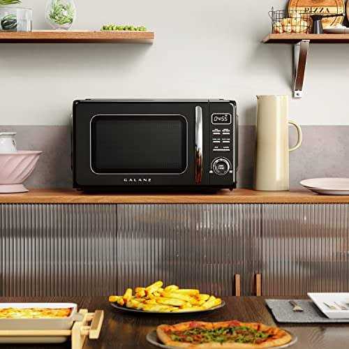 Galanz Retro Countertop Microwave Oven with Auto Cook & Reheat