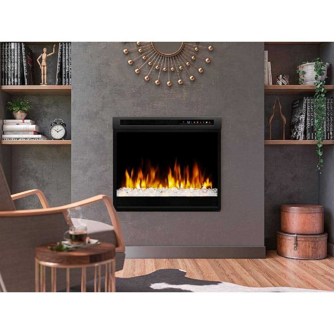 Dimplex 28-in Multi-Fire XHD Pro Plug-in Electric Fireplace with Acrylic Ice & Driftwood