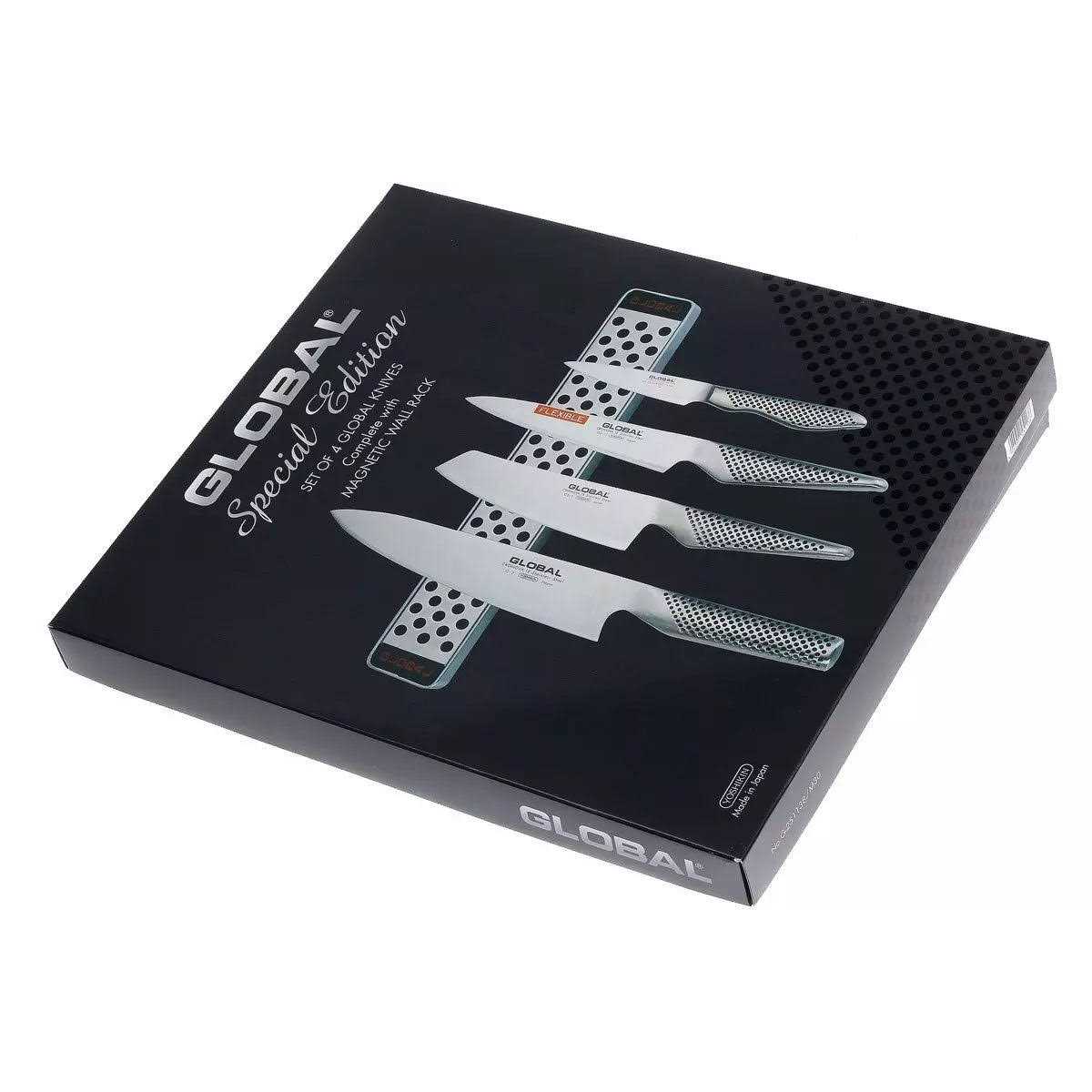 Global Classic 5 Piece Magnetic Knife Bar Set
