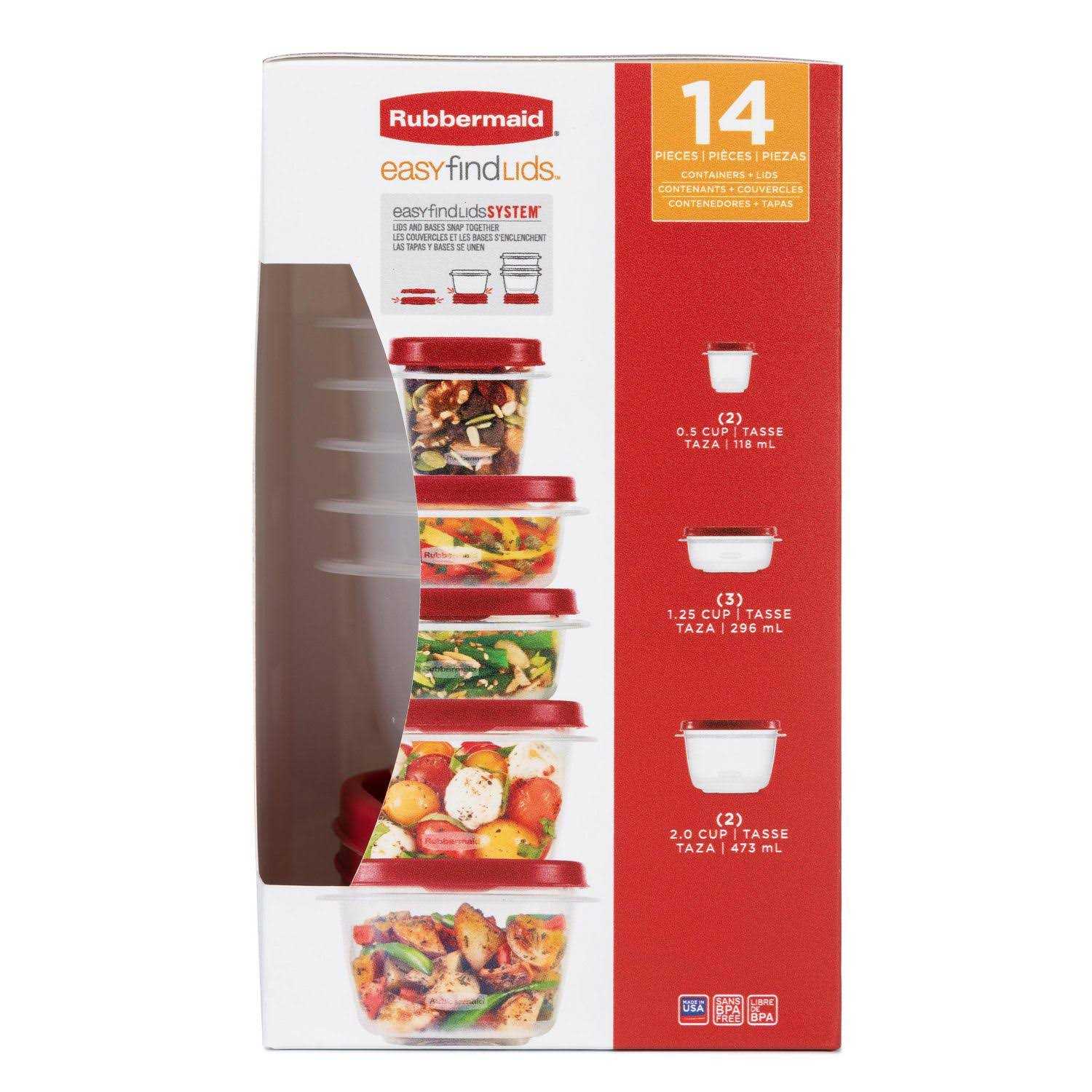 Rubbermaid Containers + Lids