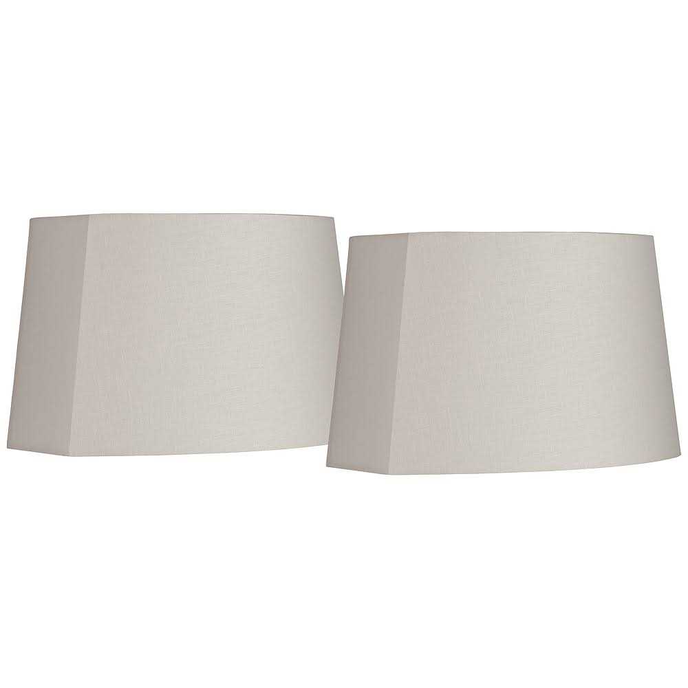 Springcrest Set of 2 Oval Lamp Shades 10/12.5×11/15×10