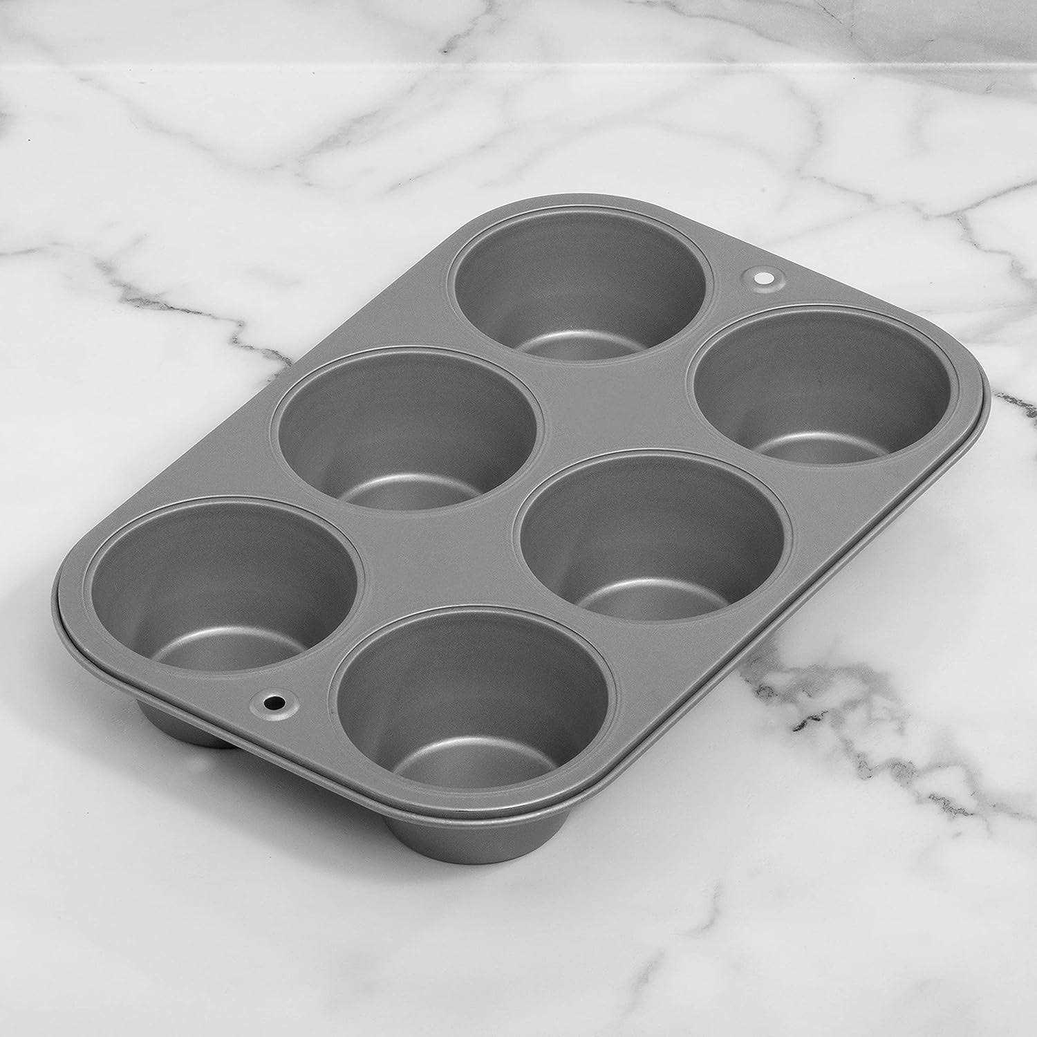 G & S Metal Products Company OvenStuff Non-Stick 6 Cup Jumbo Muffin Pan – American-Made