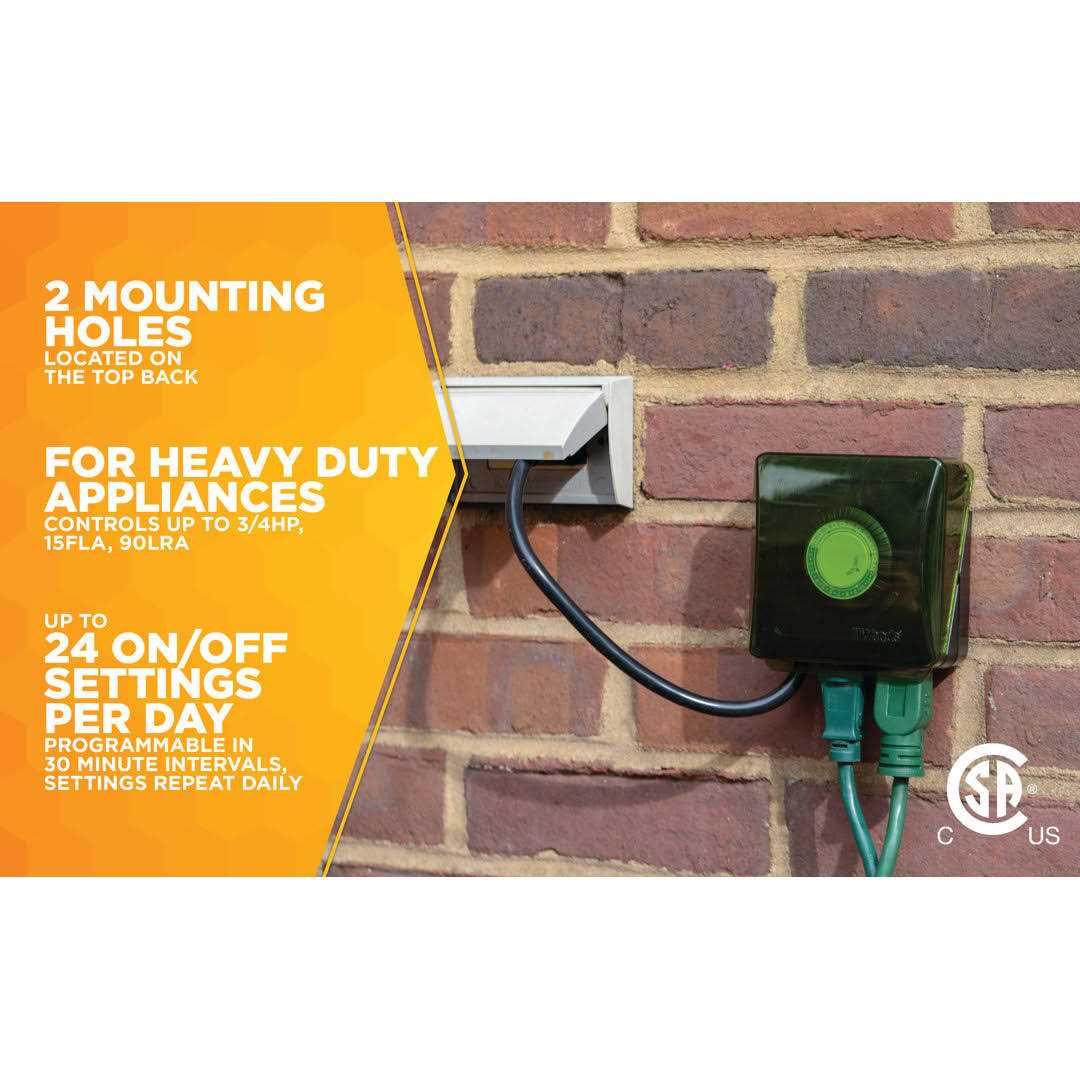 Woods Outdoor Heavy Duty Mechanical Timer 50012