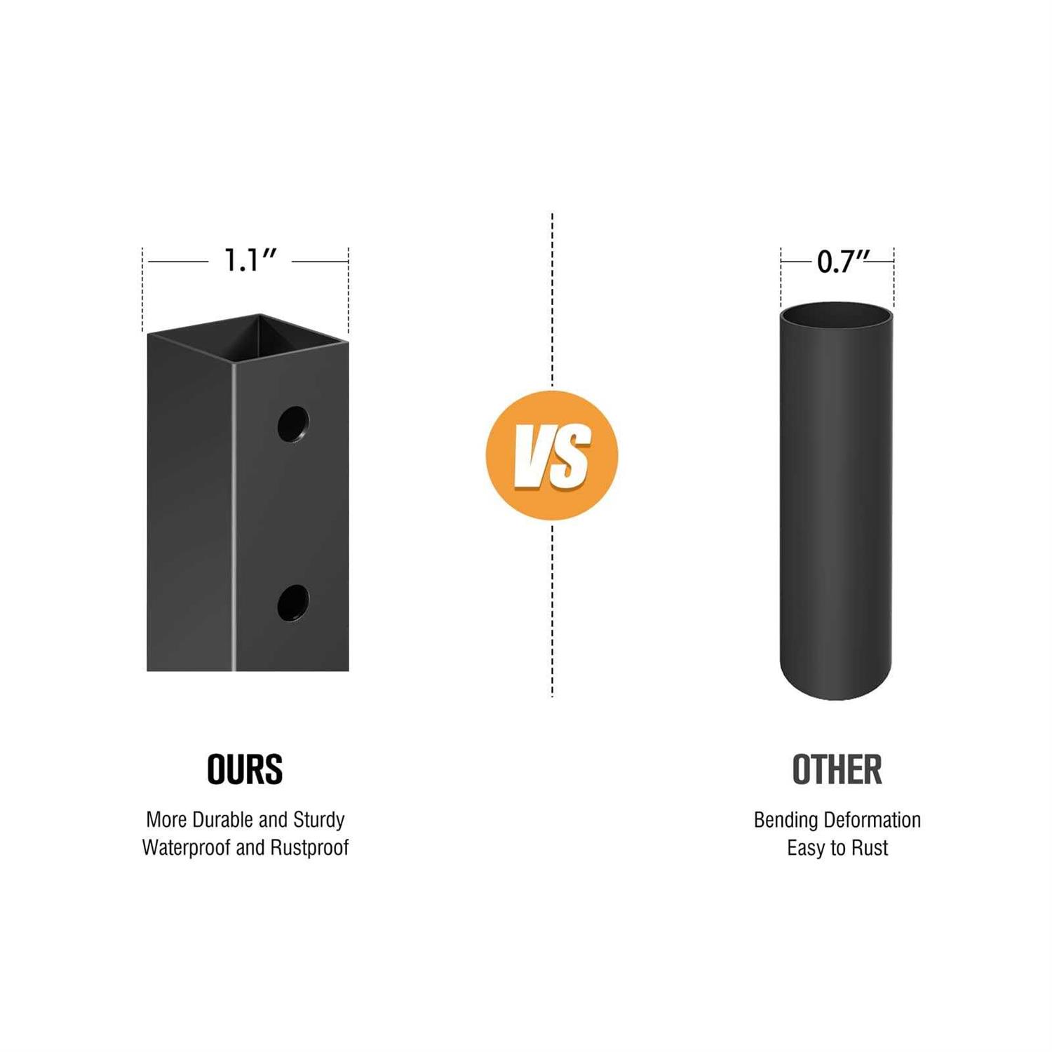 SunyesYo Firewood Rack Outdoor Waterproof Cover Heavy Duty Log Rack Indoor Holder