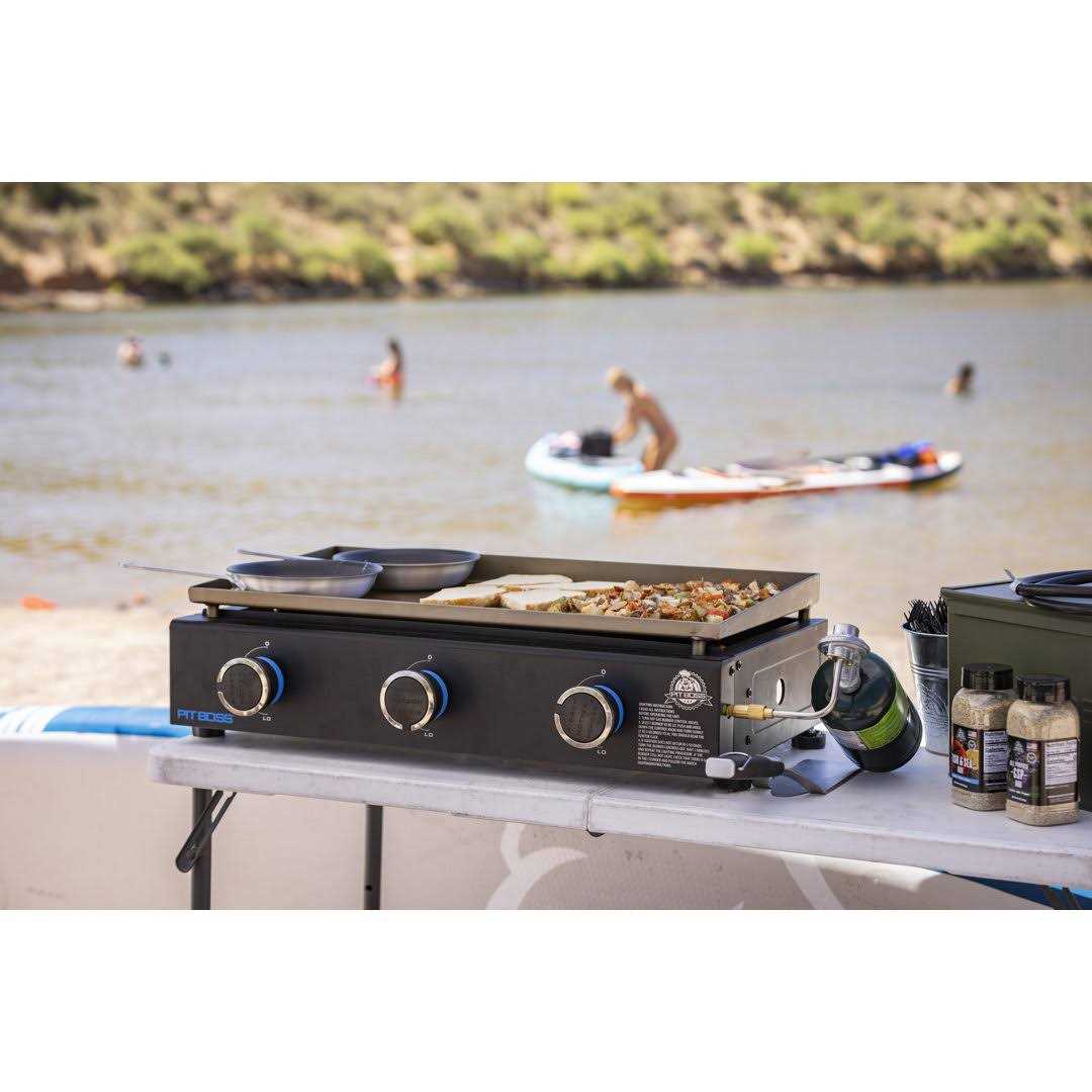 Pit Boss 3-Burner Tabletop Propane Gas Griddle