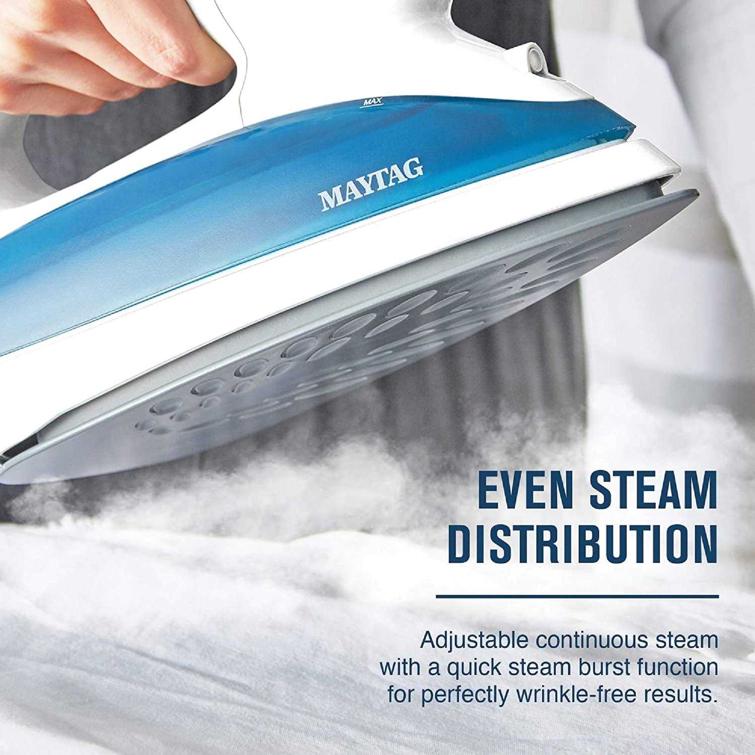 Maytag Digital Smart Fill Steam Iron & Vertical Steamer with Pearl Ceramic Sole Plate