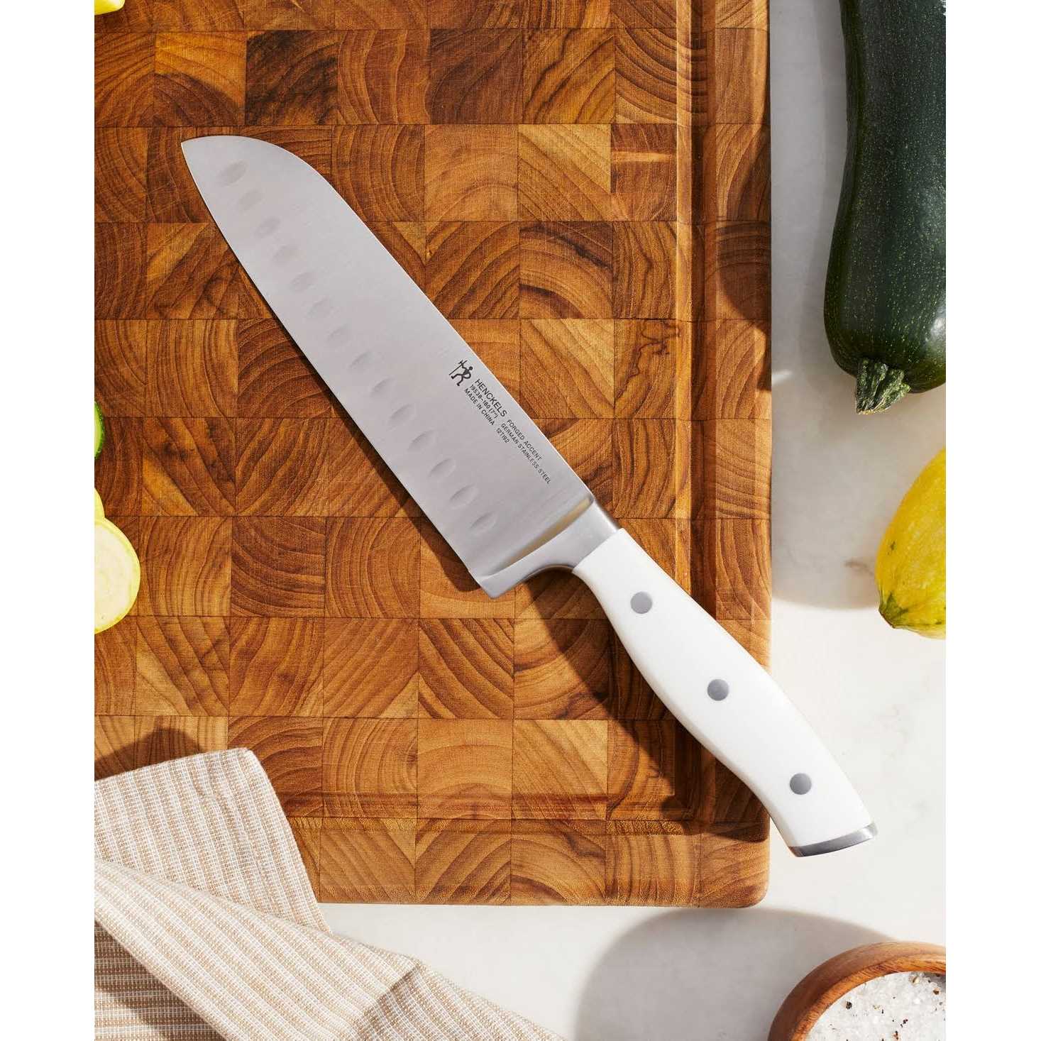 Henckels Forged Accent Hollow Edge Santoku Knife