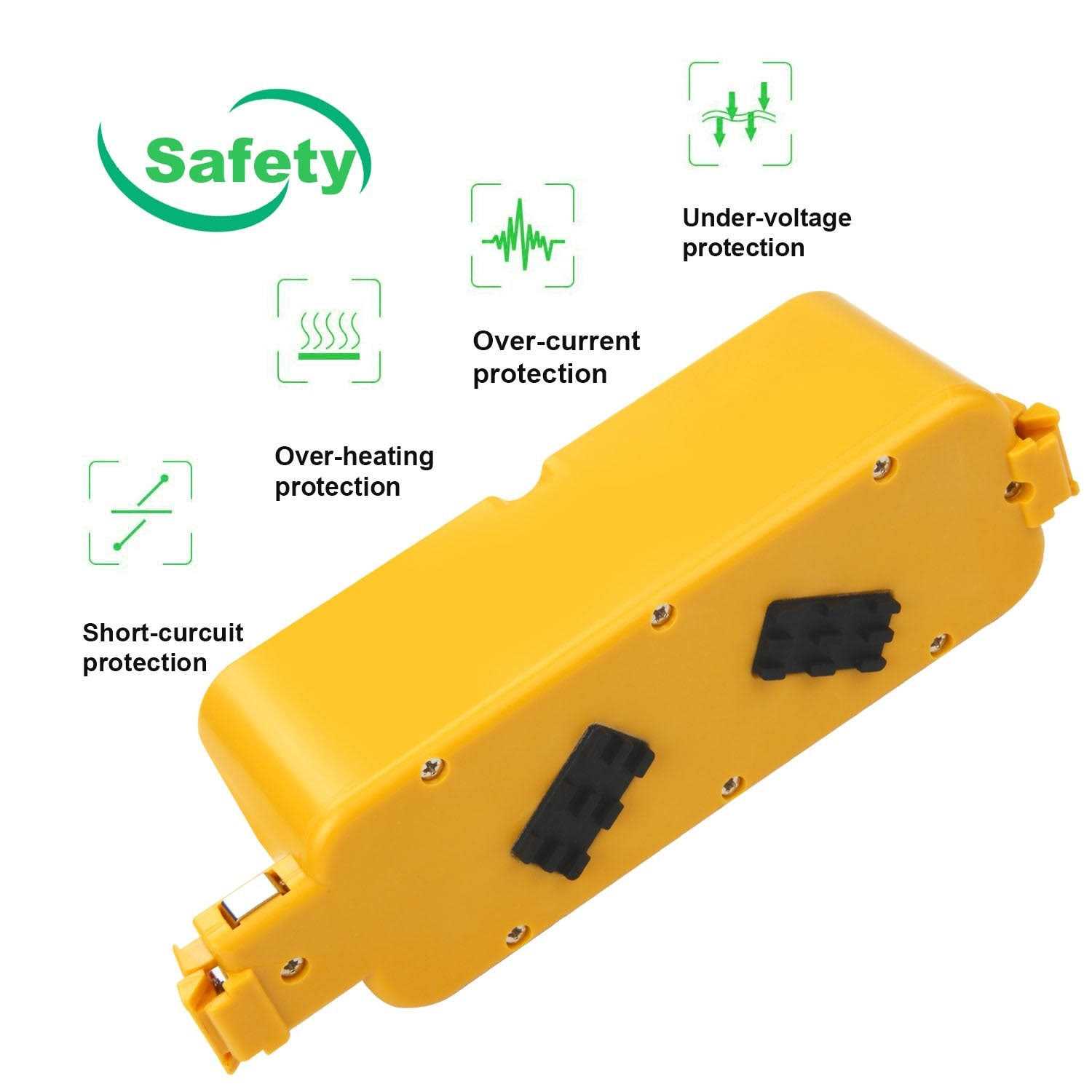 14.4v 4000mah Ni-mh Replacement Battery for Irobot-Roomba 400 series Roomba 400