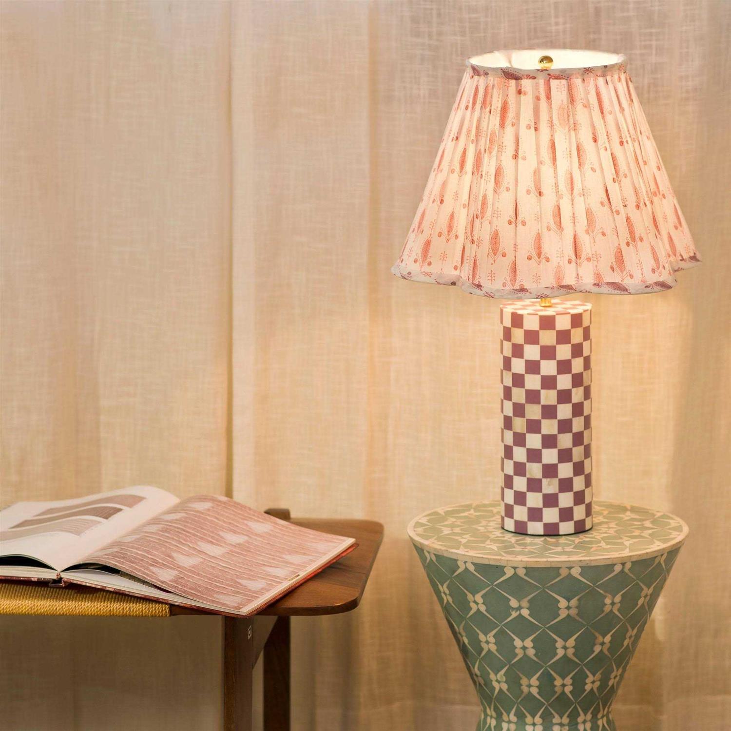 Mela Artisans Blokette Pattern Lamp Shade