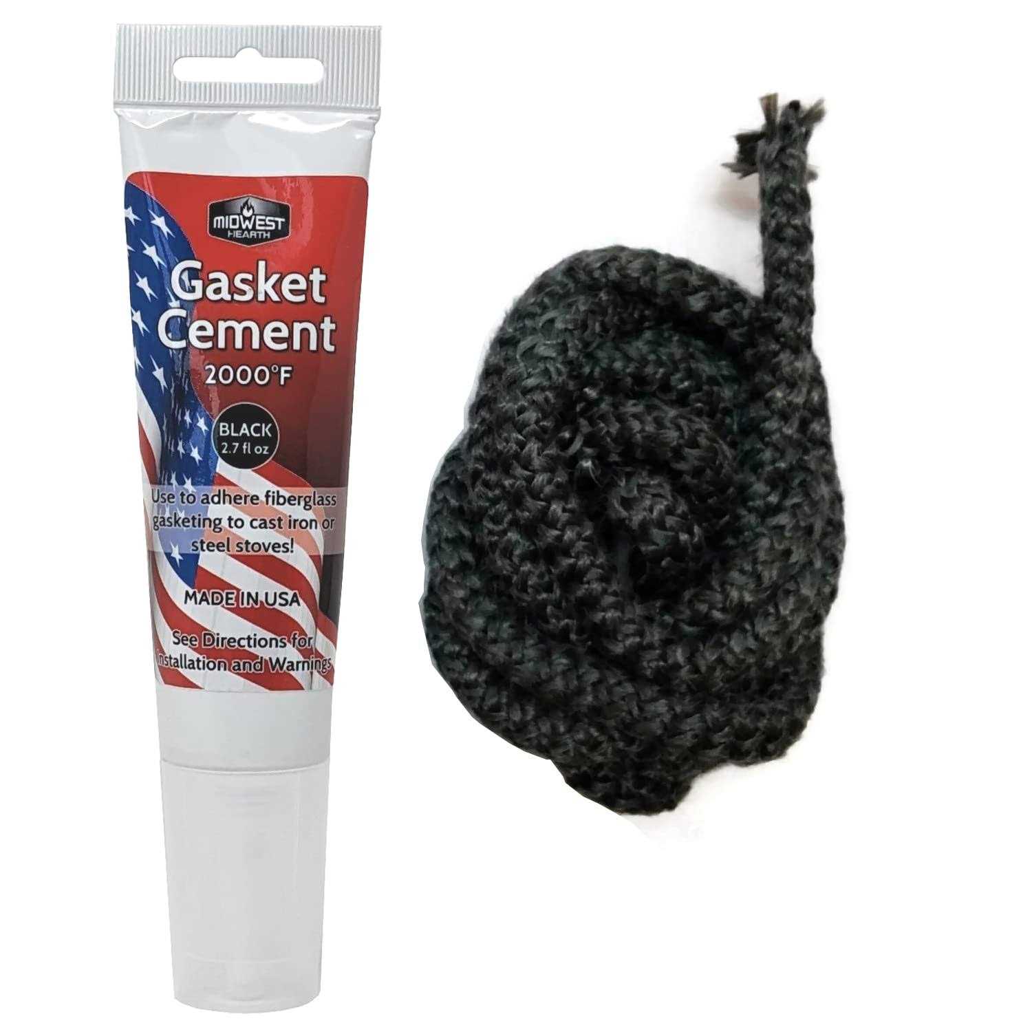 Midwest Hearth Wood Stove Replacement Gasket Kit for Woodburning Stoves