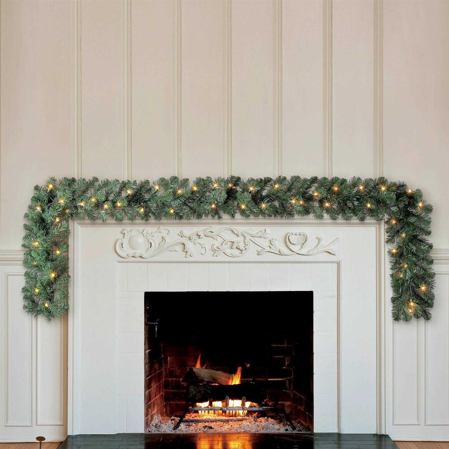 Holiday Time Pre-Lit Napa Artificial Garland