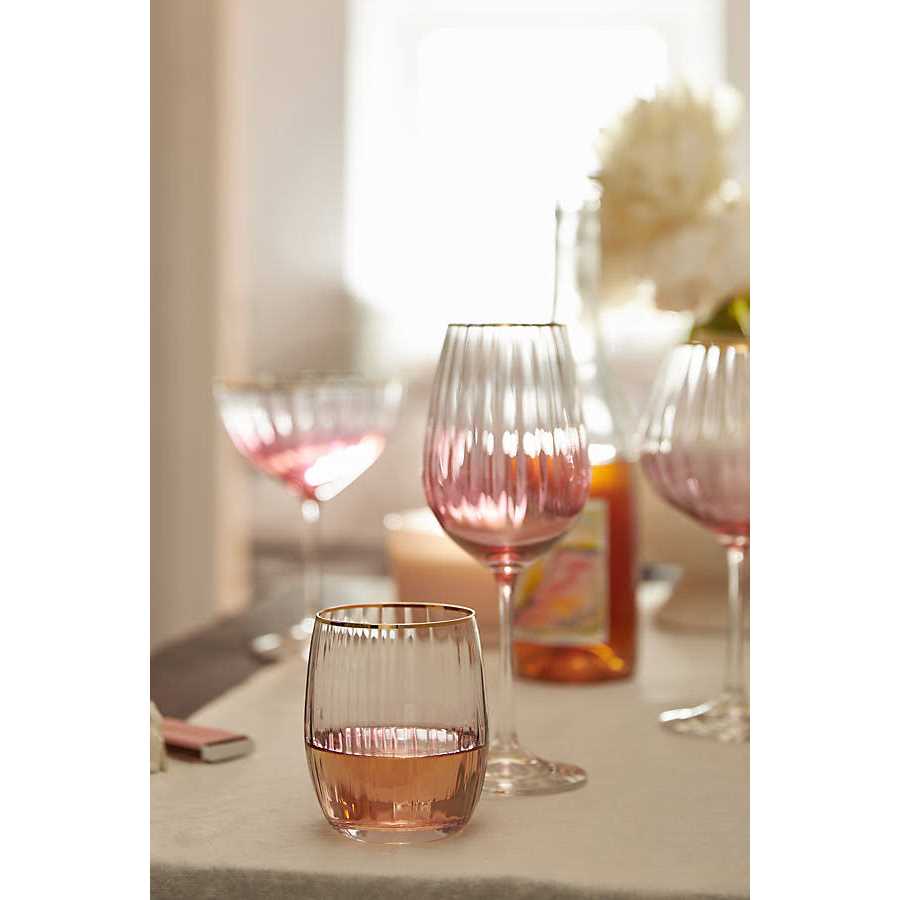 Waterfall Wine Glasses Set of 4 by Anthropologie