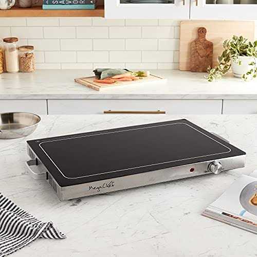 MegaChef Electric Warming Tray with Adjustable Temperature Control