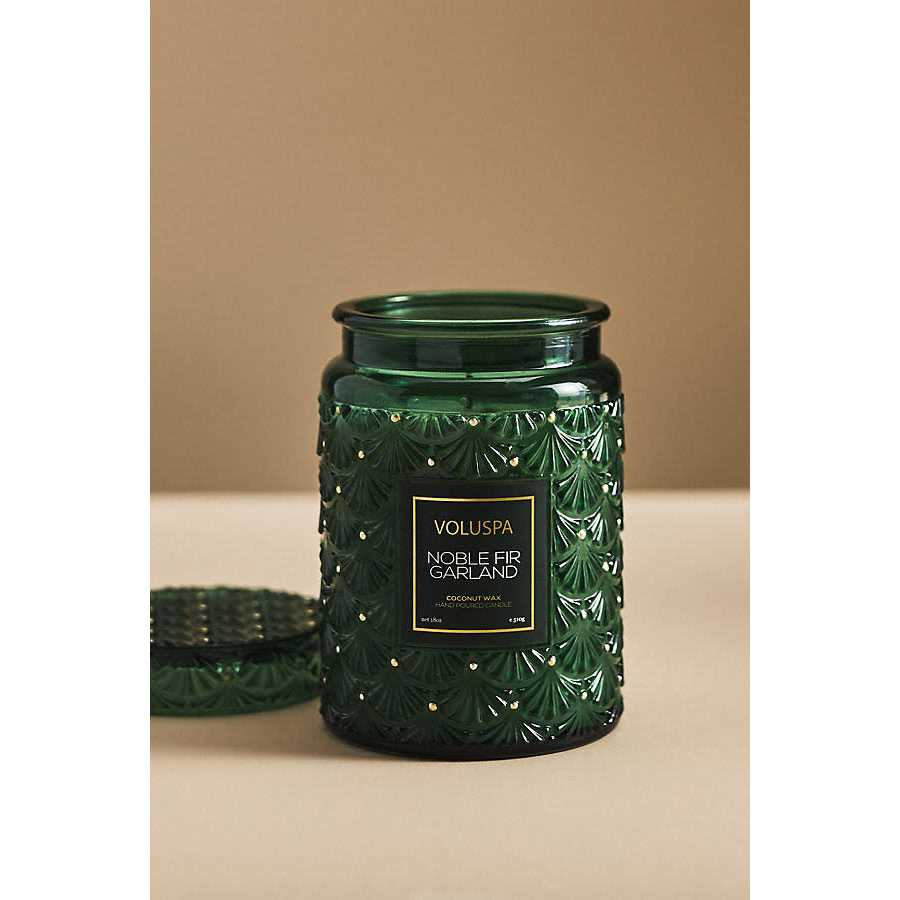 Voluspa Noble Fir Garland Large Jar Candle