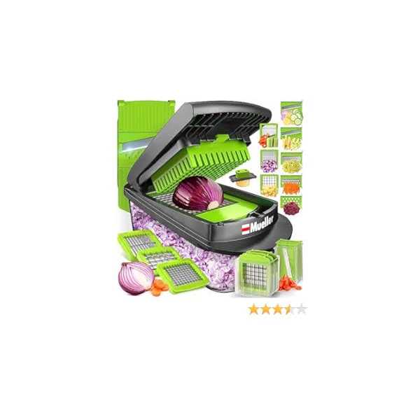Mueller Austria Mueller Pro-series 10-in-1 8 Blade Vegetable Chopper