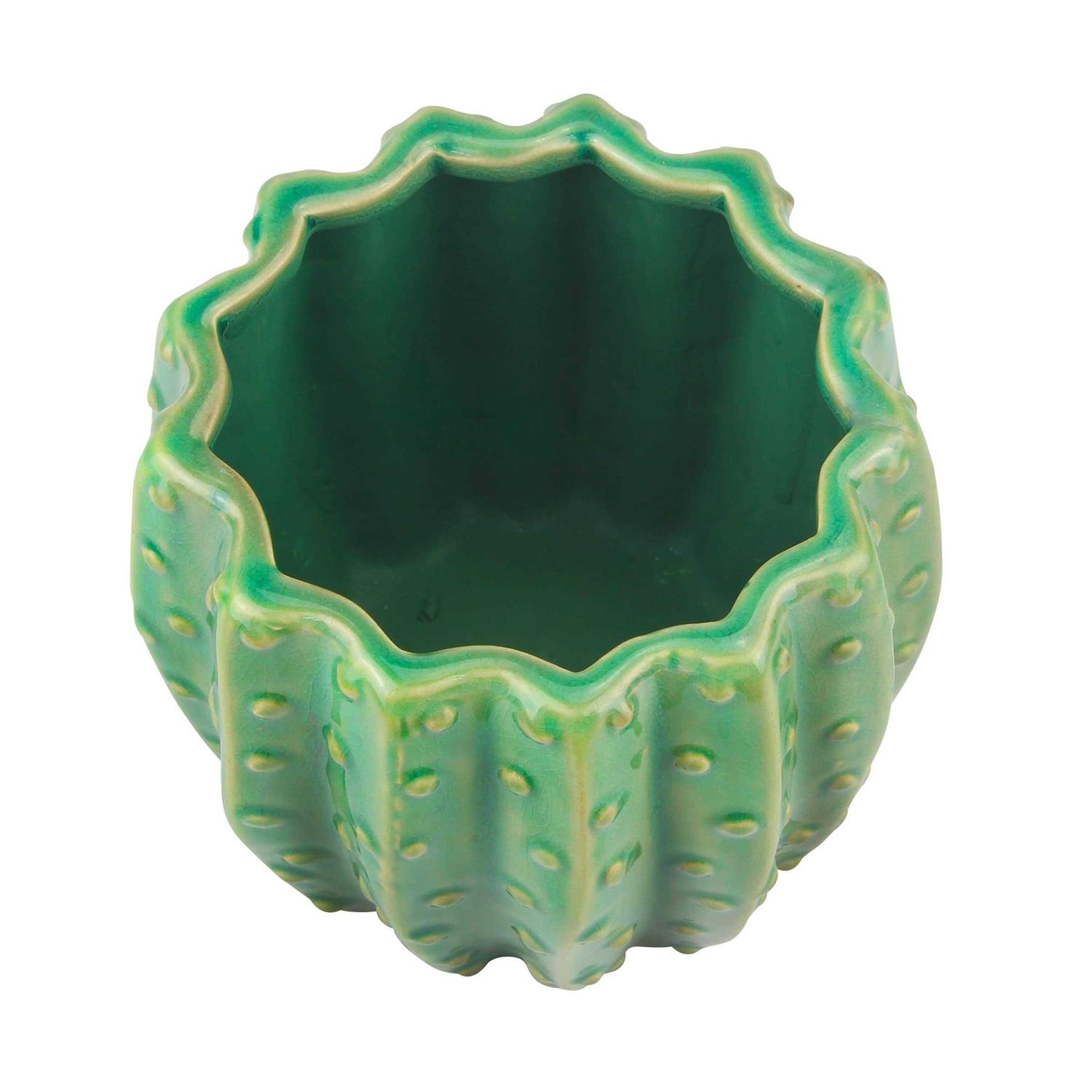 Stonebriar Collection Ceramic Cactus Planter