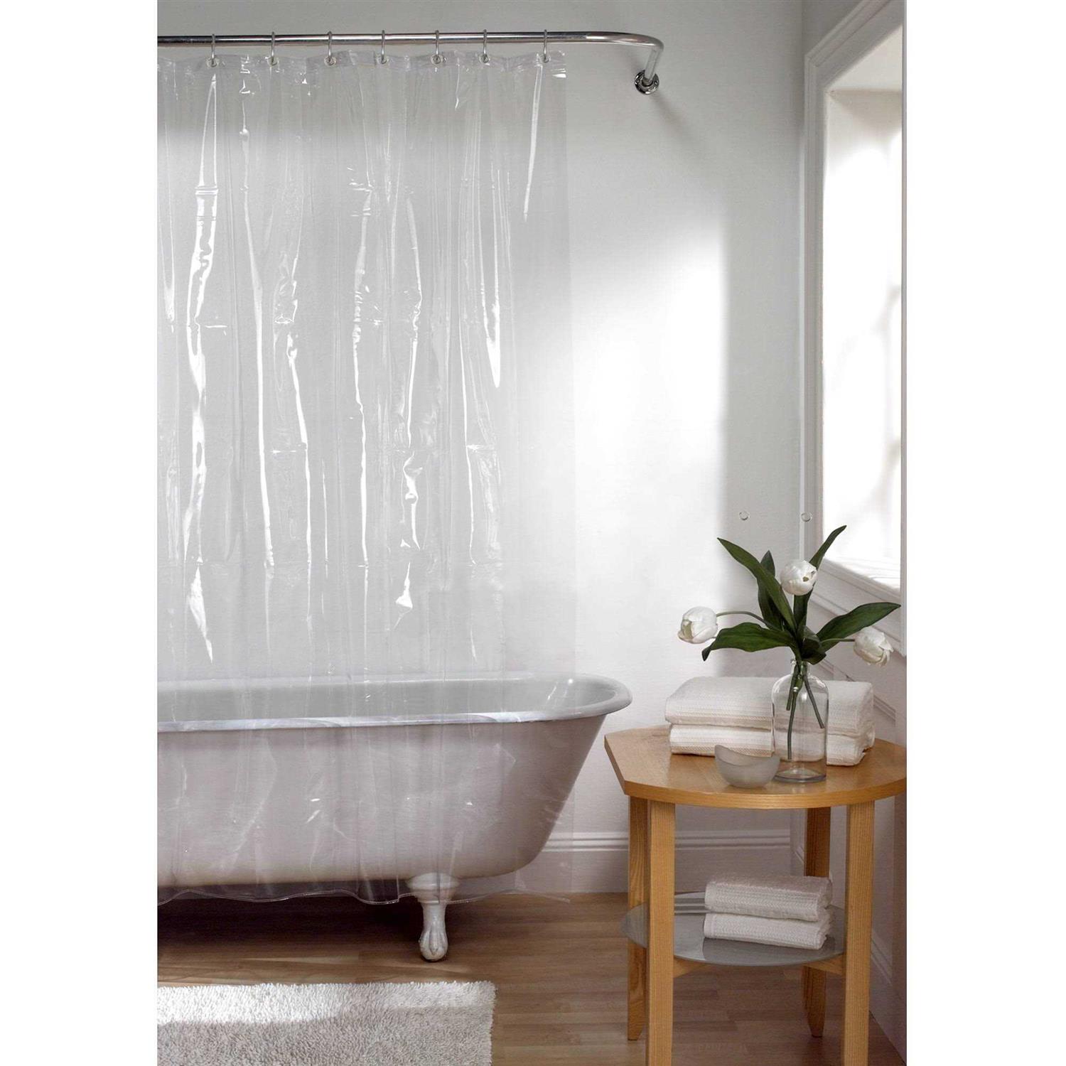Zenna Home Super Heavyweight Vinyl Shower Curtain Liner