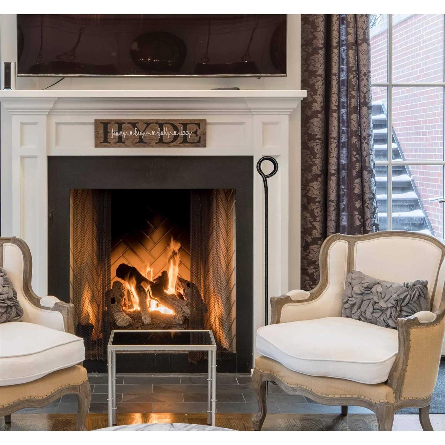 Fire Poker For Fireplace. 40 In Heavy Duty Fireplace Poker. Wrought Iron Steel Fire Pit Poker. Rust Resistant