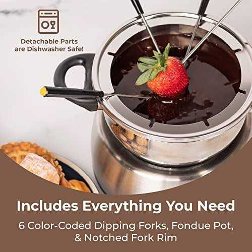 Nostalgia Stainless Steel Electric Fondue Pot