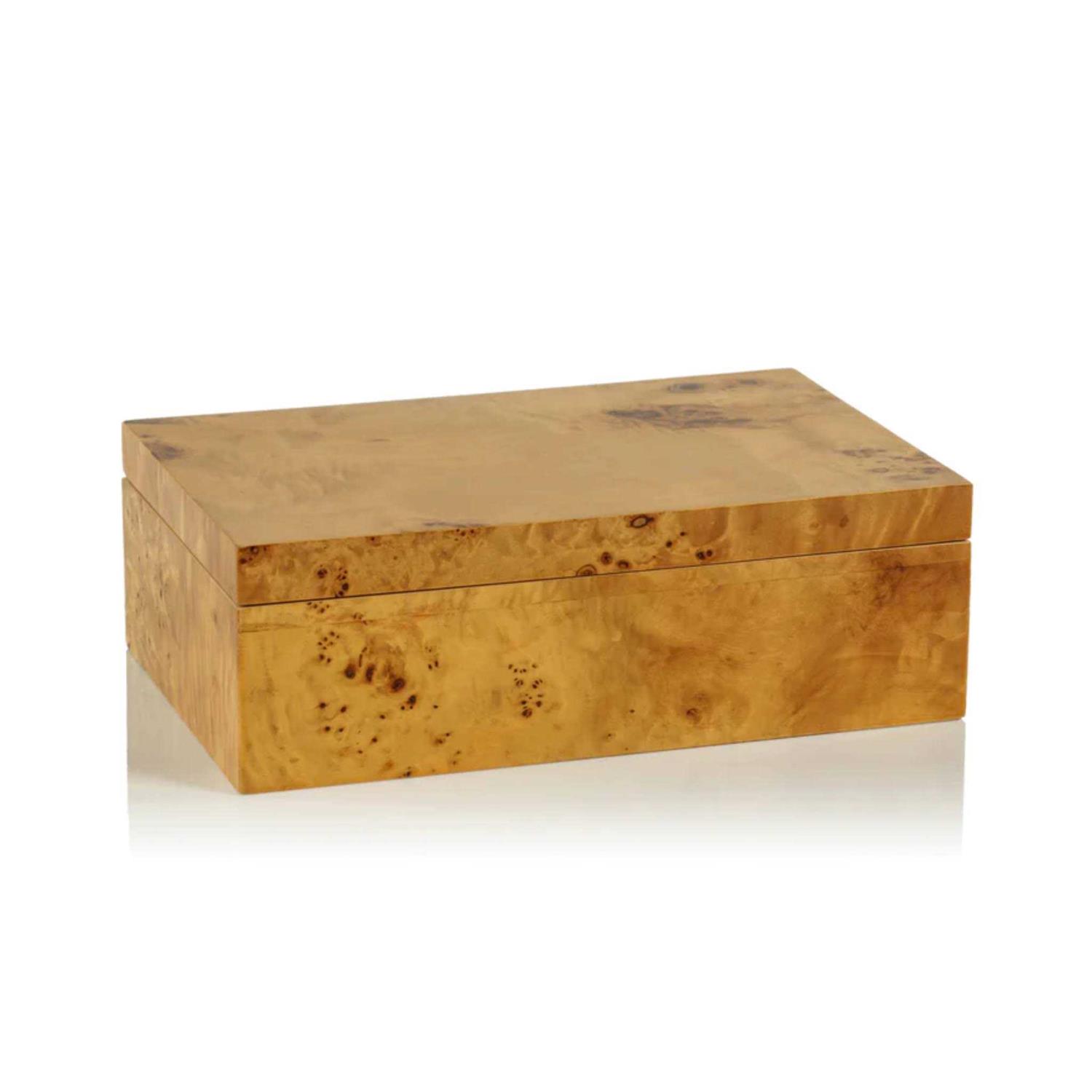 Zodax Leiden Burl Wood Design Box
