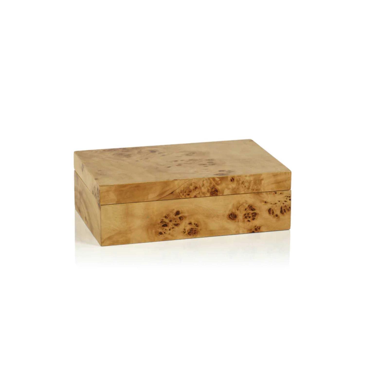 Zodax Leiden Burl Wood Design Box
