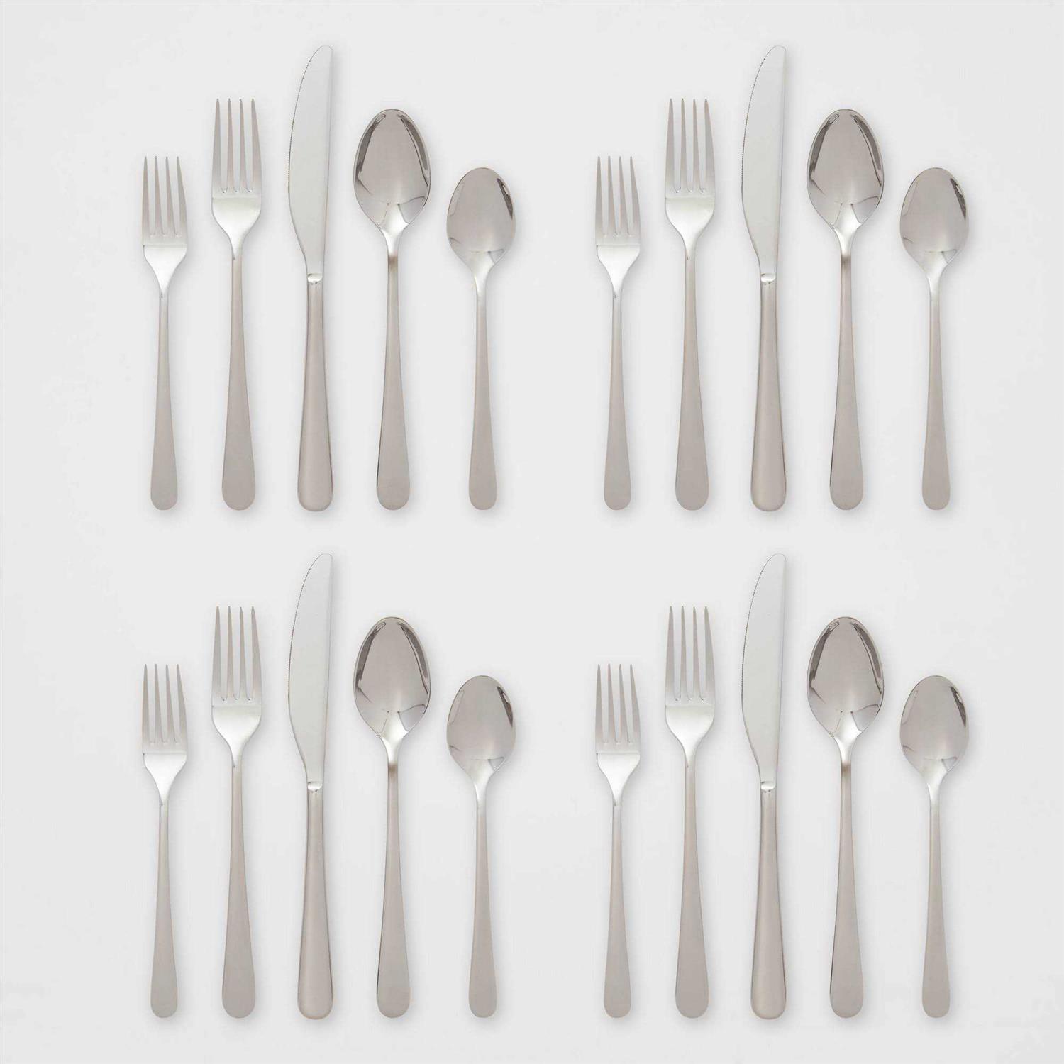 Threshold Harrington Flatware Set Silver
