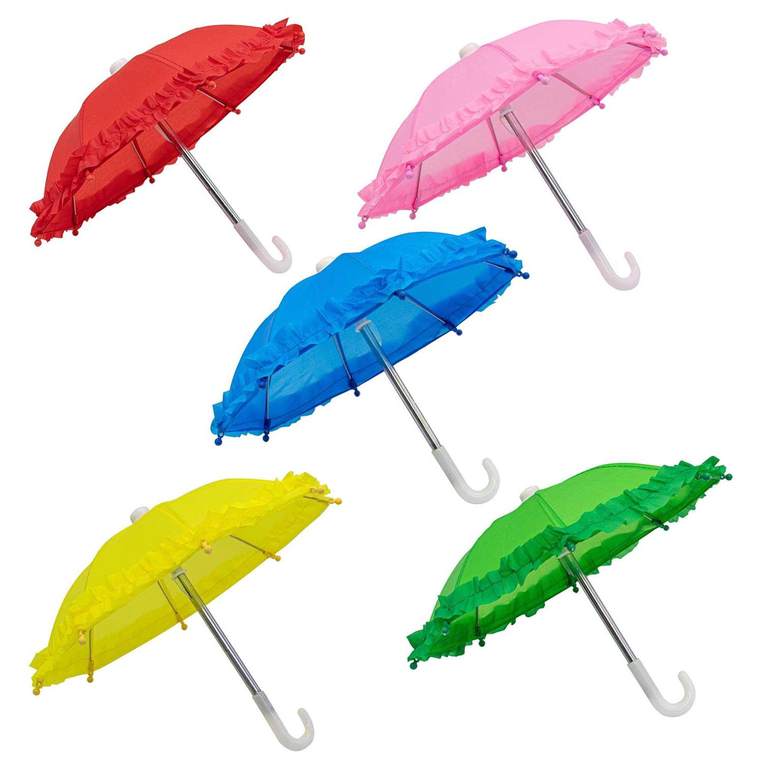 auear 5 pack cute mini umbrella 5 color for other 18 inch decoration