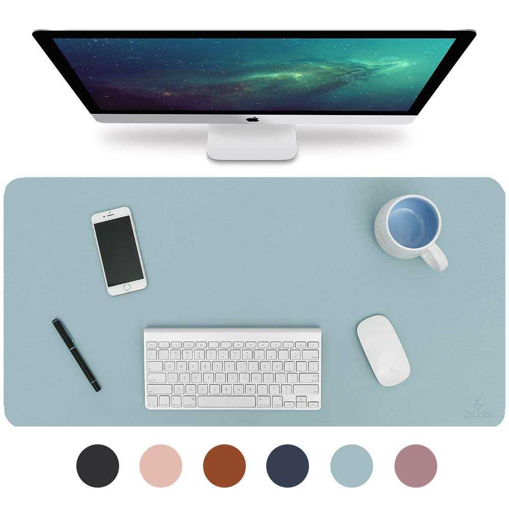 K Knodel Desk Mat, Mouse Pad, Desk Pad, Waterproof Desk Mat for Desktop, Leather Desk Pad for Keyboard and Mouse, Desk Pad Protector for Office and