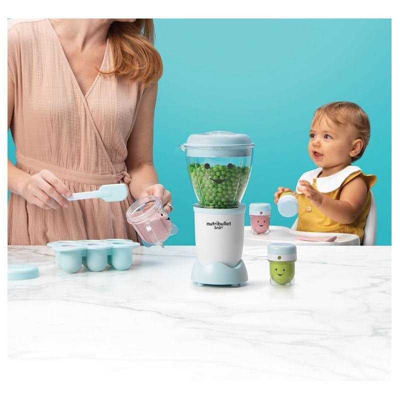 Nutribullet Baby Baby Food Blender 16 Piece Nby10100 – Blue / white