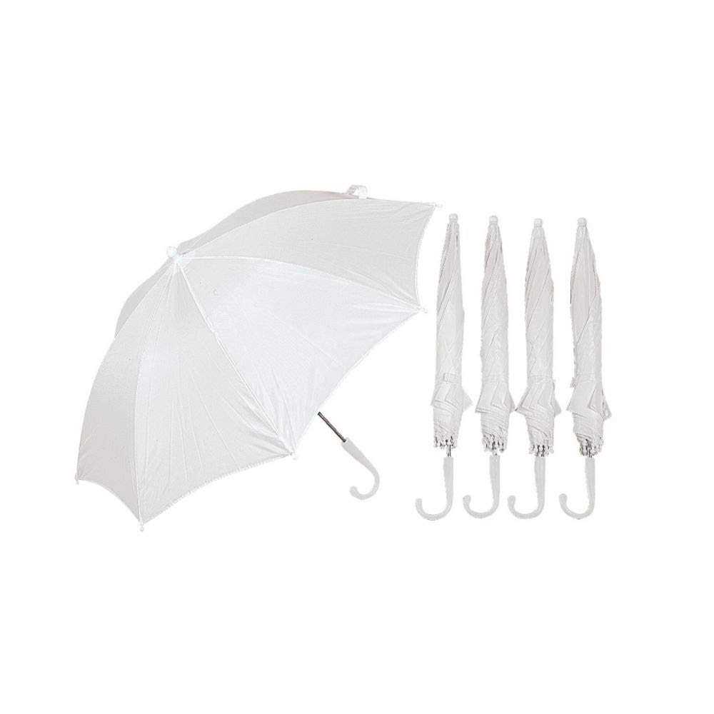 Do It Yourself White Umbrellas 6Pcs
