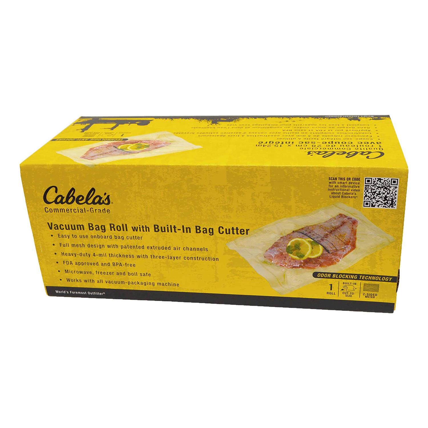 Cabela’s Commercial Grade Vacuum Sealer Bag Rolls with Bag Cutter
