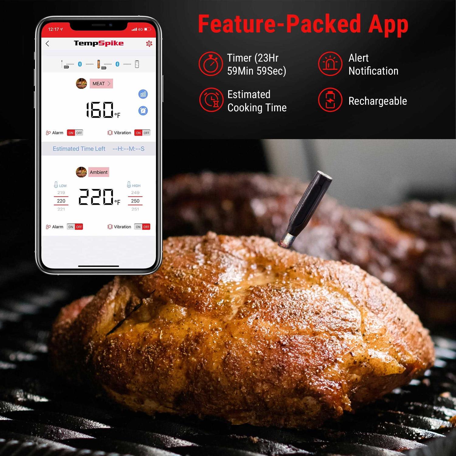 ThermoPro Grill/Meat Thermometer Digital Bluetooth Enabled TP960W
