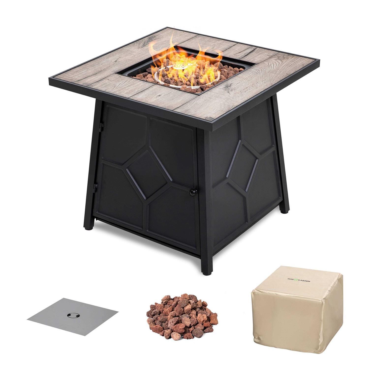 Nuu Garden Square Fire Pit Table Cover